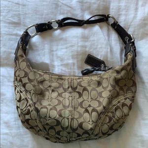Coach Logo Hobo Handbag